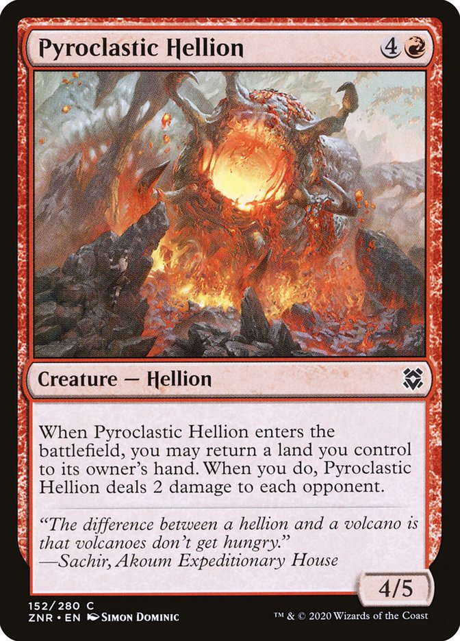 Pyroclastic Hellion [Zendikar Rising] | Game Grid - Logan