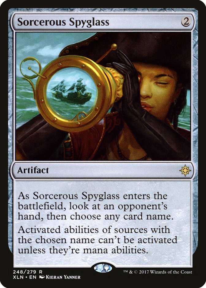 Sorcerous Spyglass [Ixalan] | Game Grid - Logan