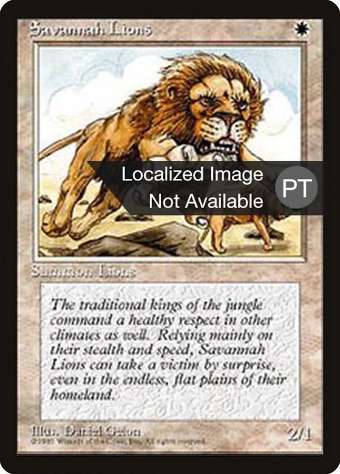 Savannah Lions [Fourth Edition (Foreign Black Border)] | Game Grid - Logan