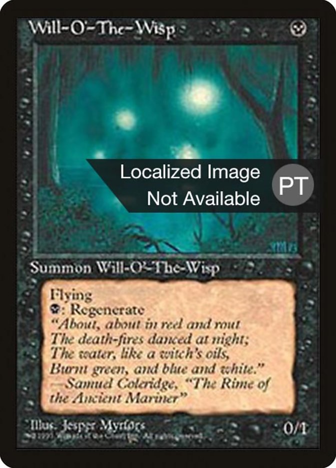 Will-o'-the-Wisp [Fourth Edition (Foreign Black Border)] | Game Grid - Logan