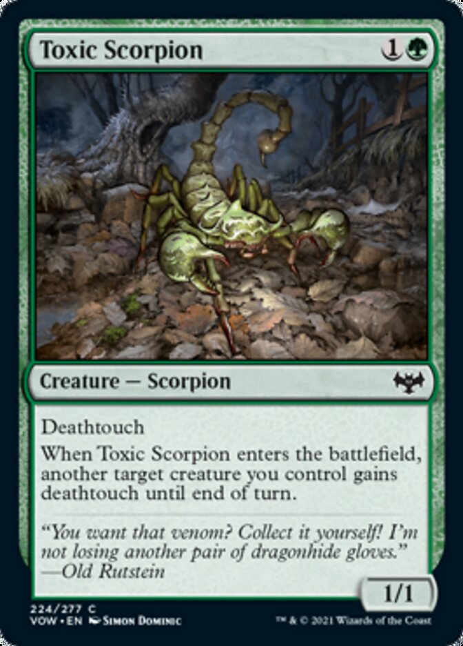 Toxic Scorpion [Innistrad: Crimson Vow] | Game Grid - Logan