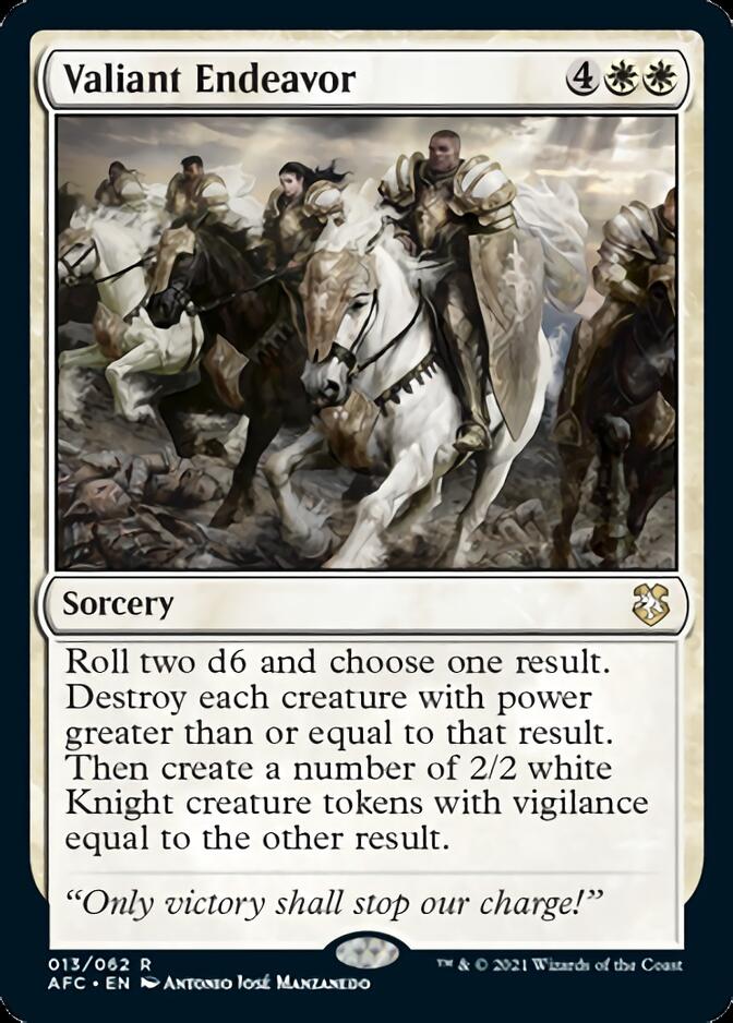 Valiant Endeavor [Dungeons & Dragons: Adventures in the Forgotten Realms Commander] | Game Grid - Logan