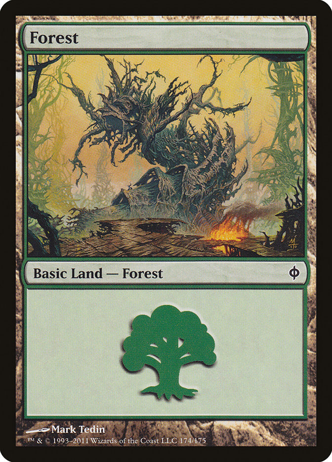 Forest (174) [New Phyrexia] | Game Grid - Logan