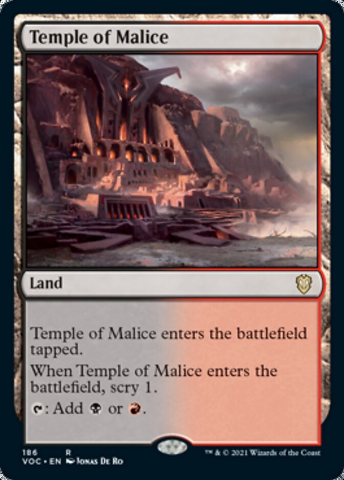 Temple of Malice [Innistrad: Crimson Vow Commander] | Game Grid - Logan