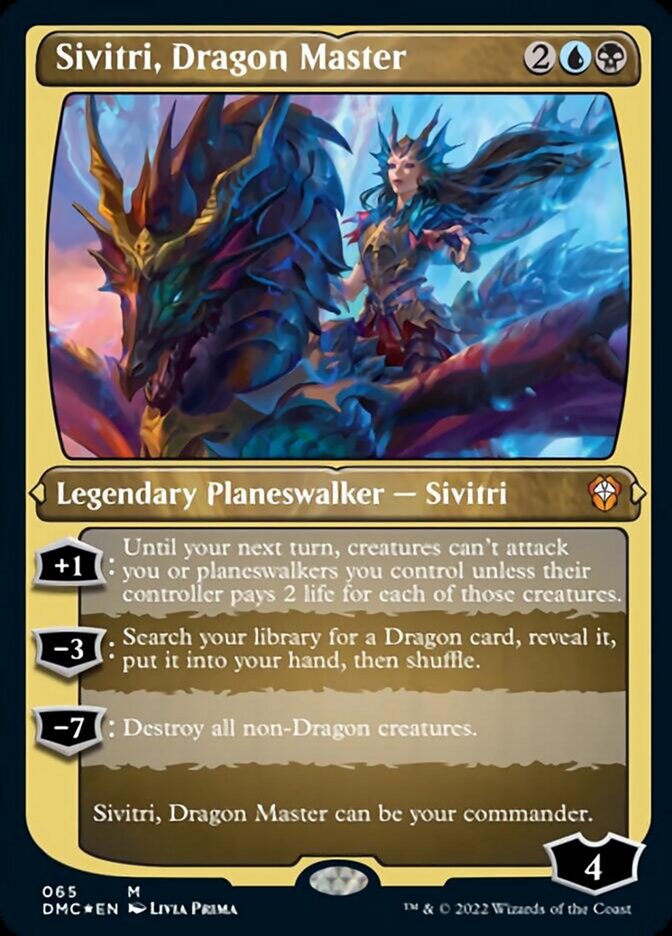 Sivitri, Dragon Master (Foil Etched) [Dominaria United Commander] | Game Grid - Logan