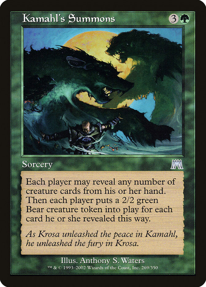 Kamahl's Summons [Onslaught] | Game Grid - Logan