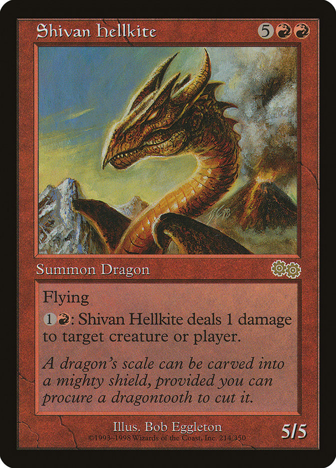 Shivan Hellkite [Urza's Saga] | Game Grid - Logan