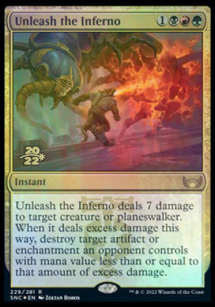 Unleash the Inferno [Streets of New Capenna Prerelease Promos] | Game Grid - Logan