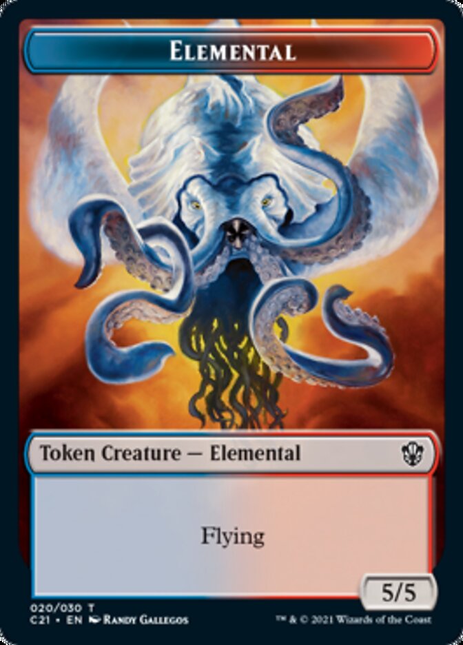 Elemental (020) // Copy Double-Sided Token [Commander 2021 Tokens] | Game Grid - Logan