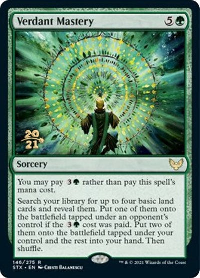 Verdant Mastery [Strixhaven: School of Mages Prerelease Promos] | Game Grid - Logan
