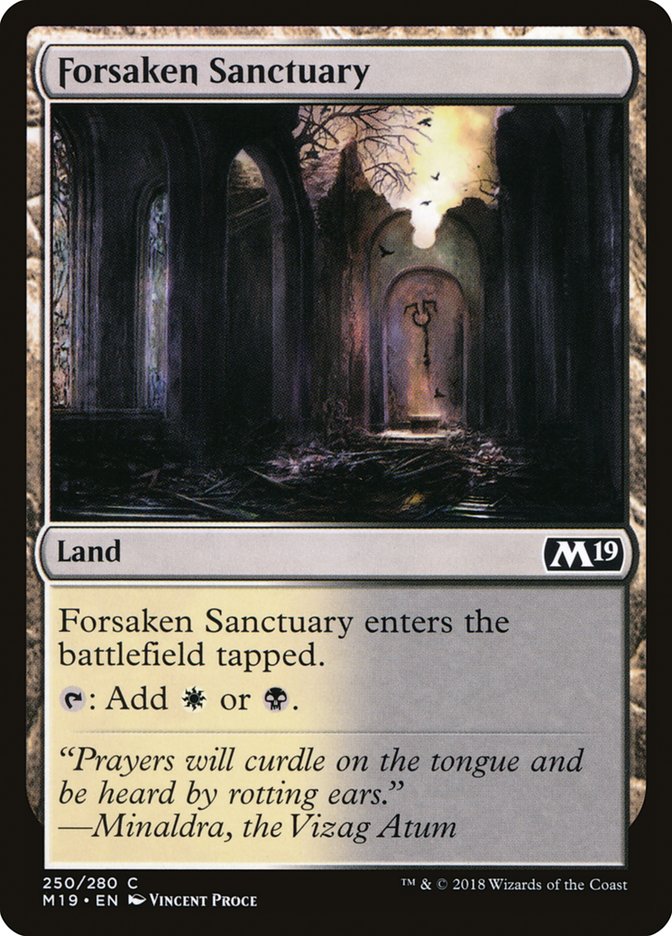 Forsaken Sanctuary [Core Set 2019] | Game Grid - Logan