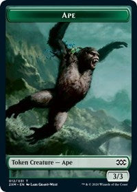 Ape // Beast Double-Sided Token [Double Masters Tokens] | Game Grid - Logan