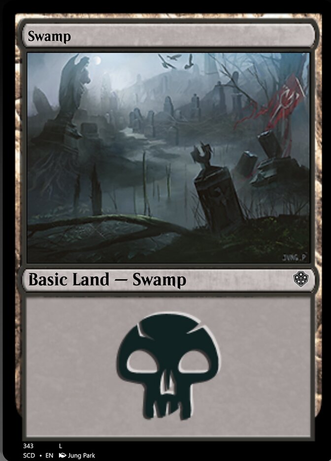 Swamp (343) [Starter Commander Decks] | Game Grid - Logan