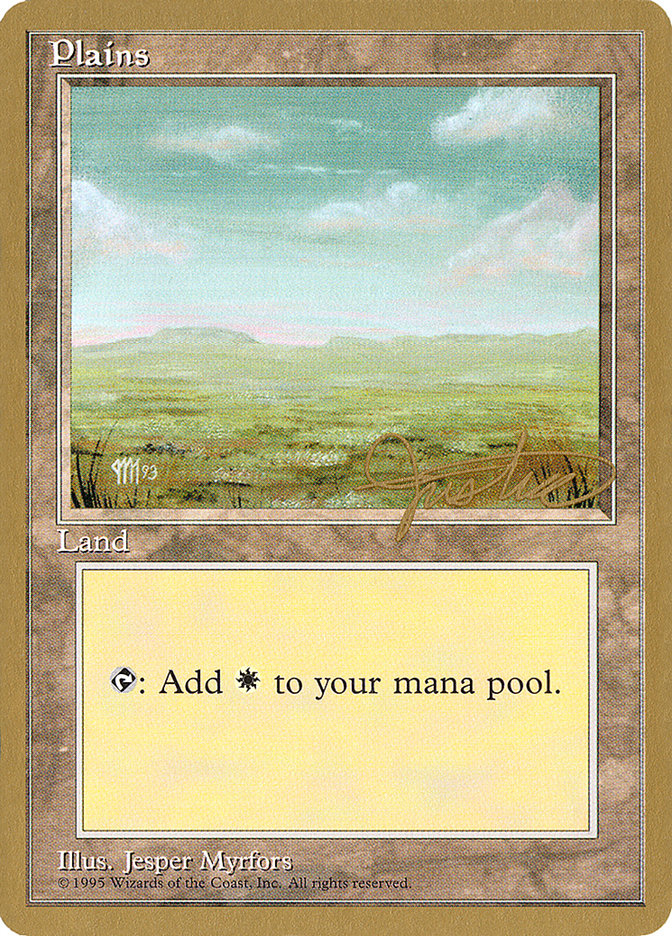 Plains (mj364) (Mark Justice) [Pro Tour Collector Set] | Game Grid - Logan