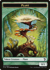 Cat Warrior // Plant Double-Sided Token [Commander 2018 Tokens] | Game Grid - Logan