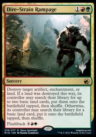 Dire-Strain Rampage (Promo Pack) [Innistrad: Midnight Hunt Promos] | Game Grid - Logan