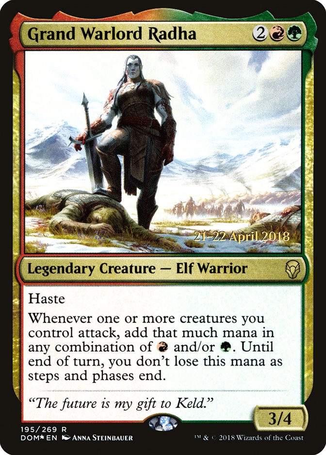 Grand Warlord Radha [Dominaria Prerelease Promos] | Game Grid - Logan