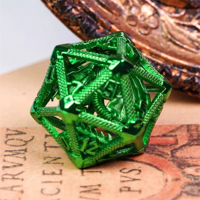 Hollow Dragon Keep D20 - Green | Game Grid - Logan