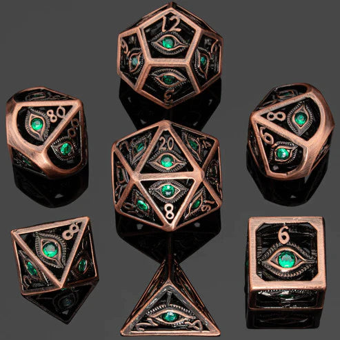 Dragon's Eye Hollow Dice: Green Gems | Game Grid - Logan