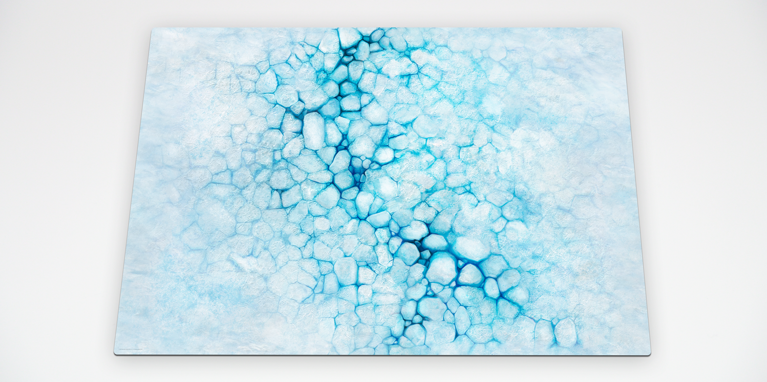 6'x4' Game Mat: Ice Floe / Frozen Tundra [No Grid] | Game Grid - Logan