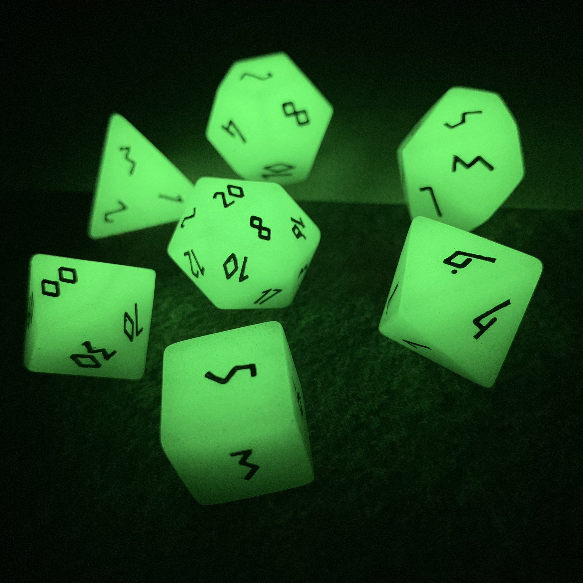 Gemstone Dice: Glow Stone Green | Game Grid - Logan