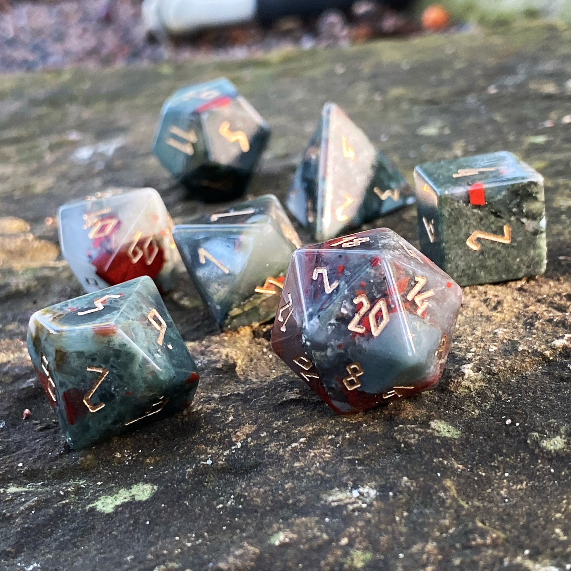 Gemstone Dice: Bloodstone | Game Grid - Logan