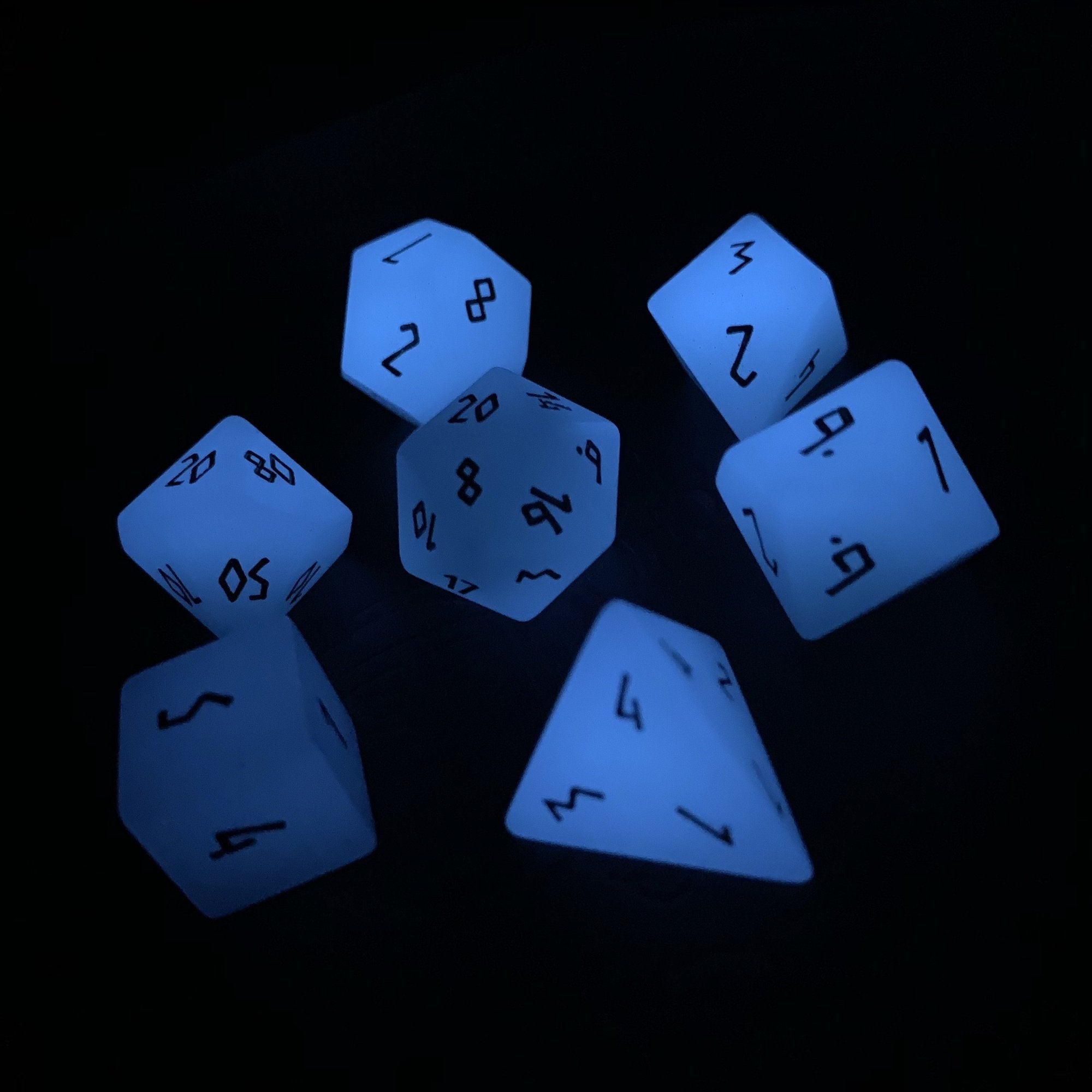 Gemstone Dice: Glow Stone Blue | Game Grid - Logan