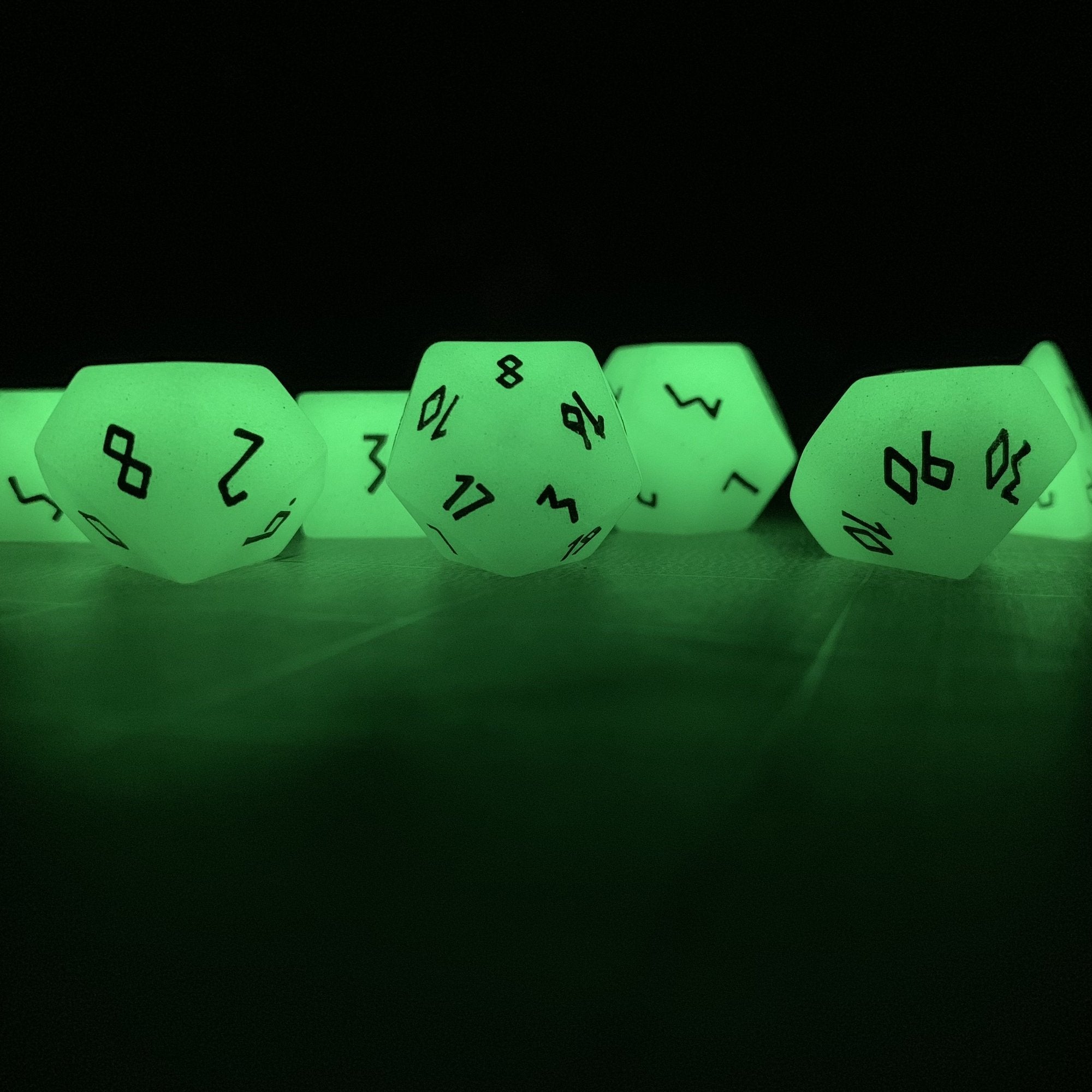 Gemstone Dice: Glow Stone Green | Game Grid - Logan