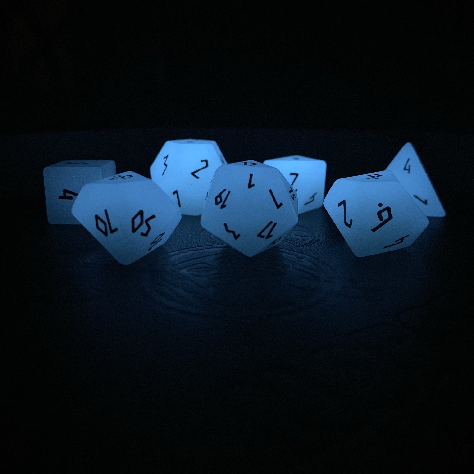 Gemstone Dice: Glow Stone Blue | Game Grid - Logan