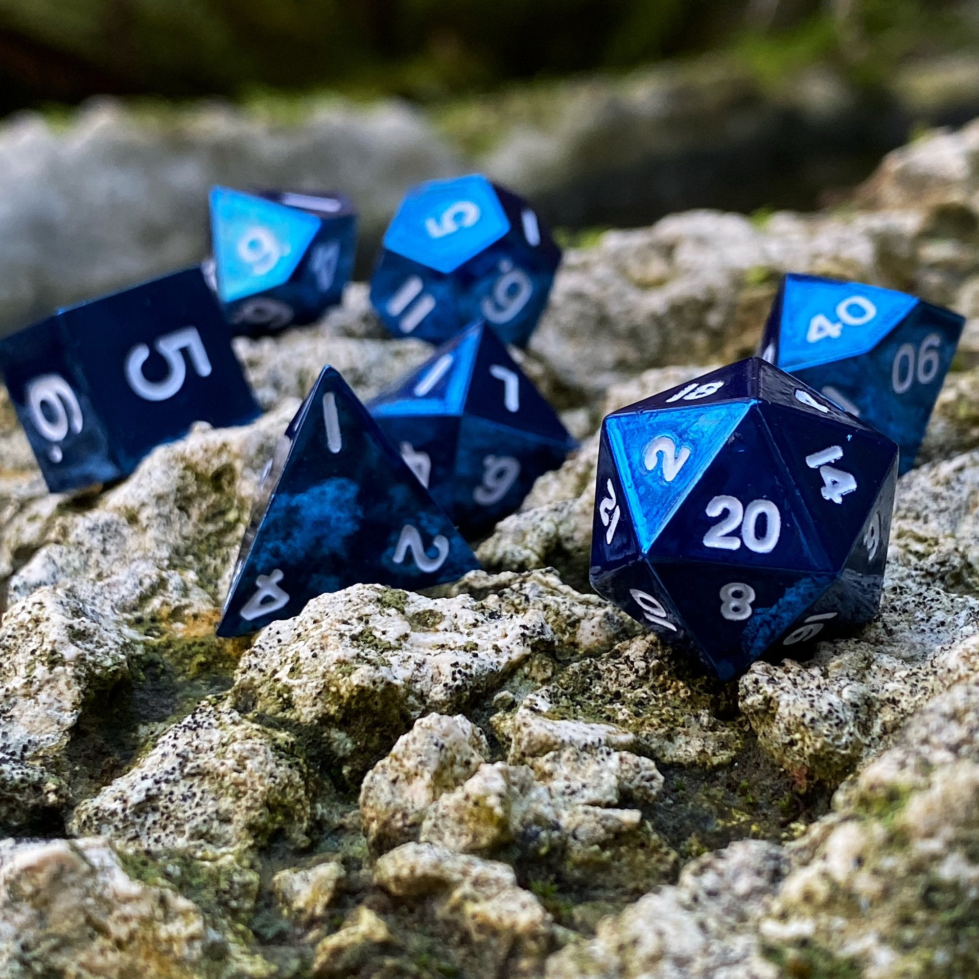 Norse Foundry Metal Dice Celestial Blue | Game Grid - Logan