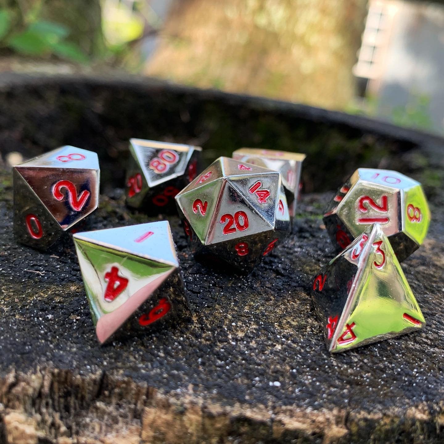 Norse Foundry Metal Dice Lycanthrope Silver | Game Grid - Logan