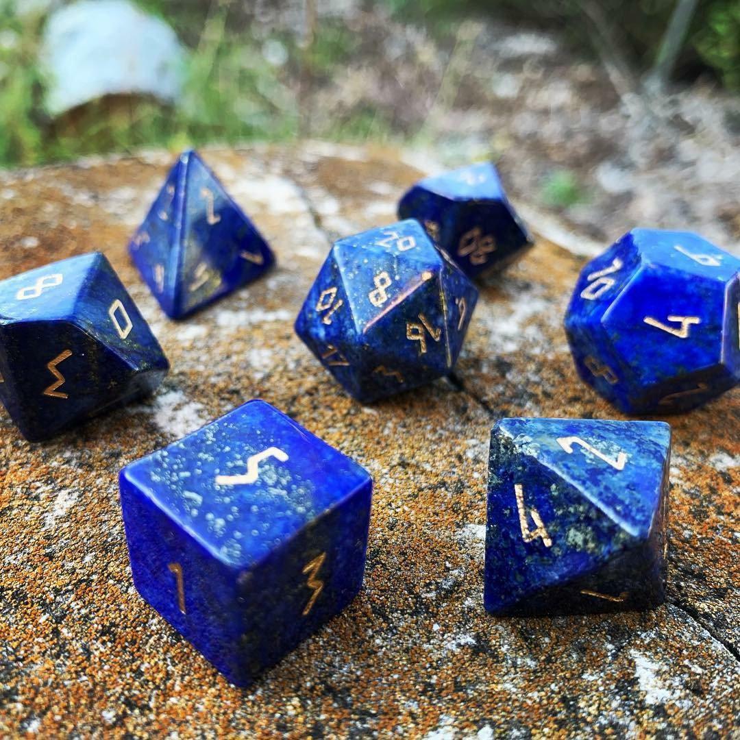 Gemstone Dice: Lapis Lazuli | Game Grid - Logan