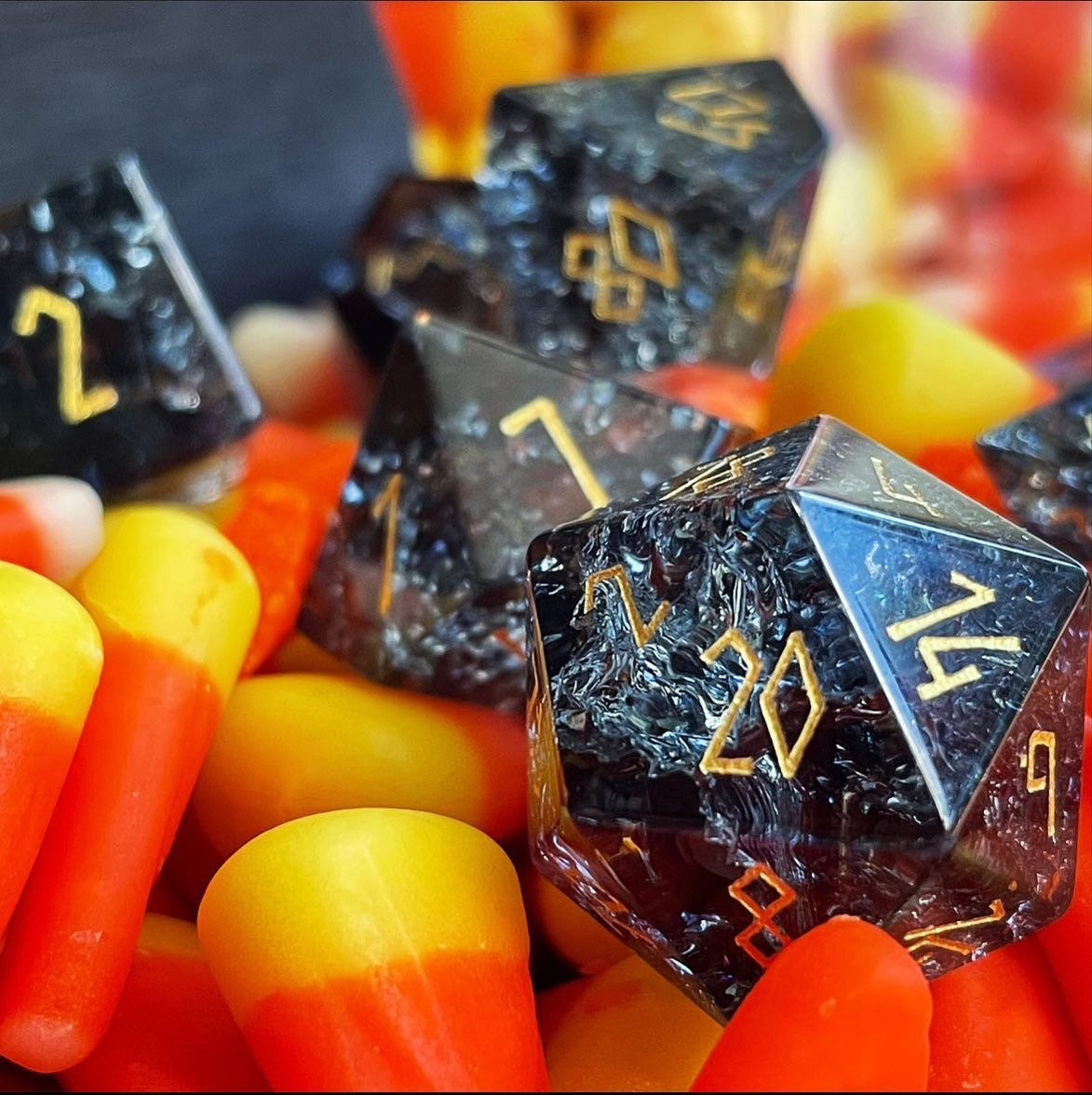 Gemstone Dice: Shattered Smoke Zircon | Game Grid - Logan