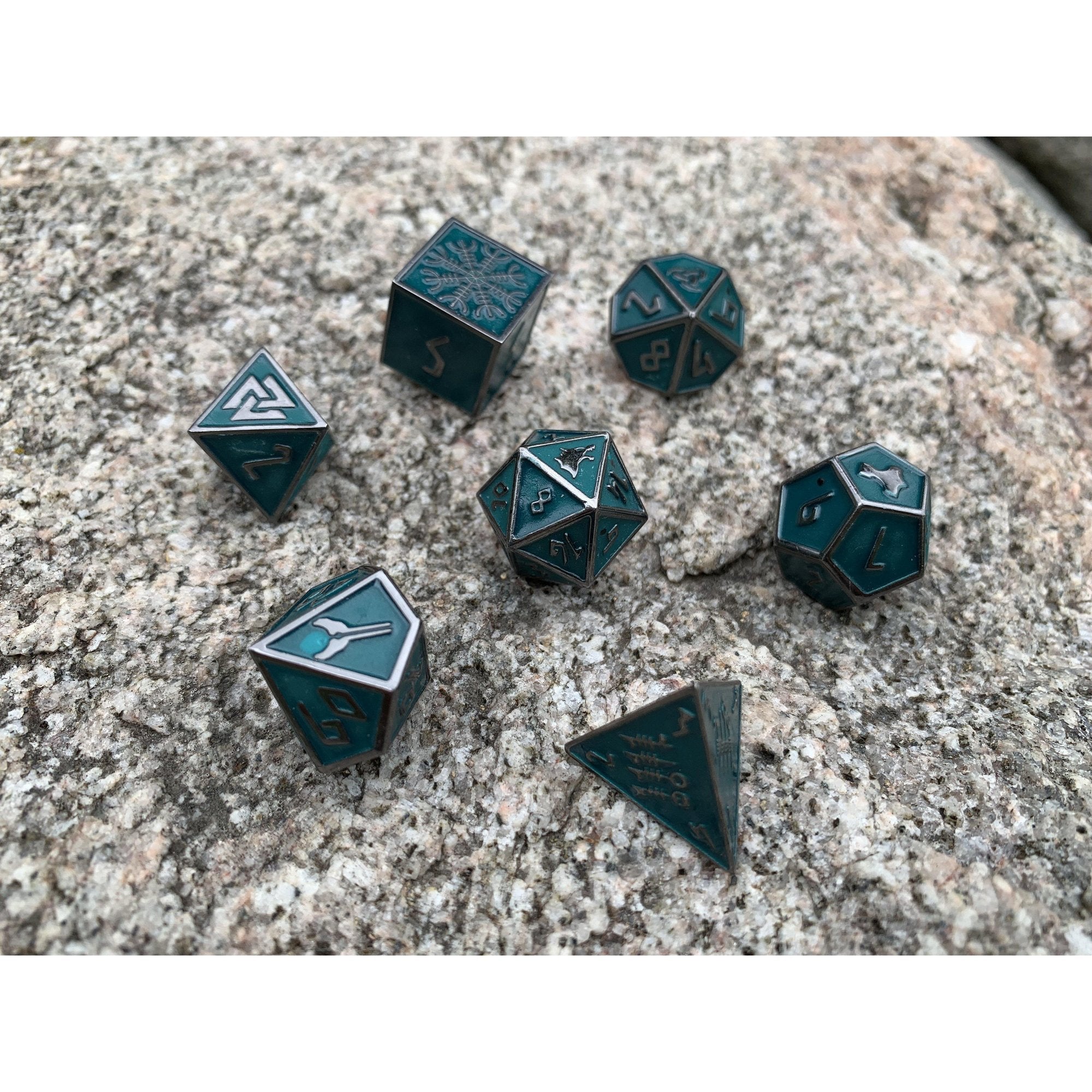 Norse Foundry Metal Dice Green Slime | Game Grid - Logan