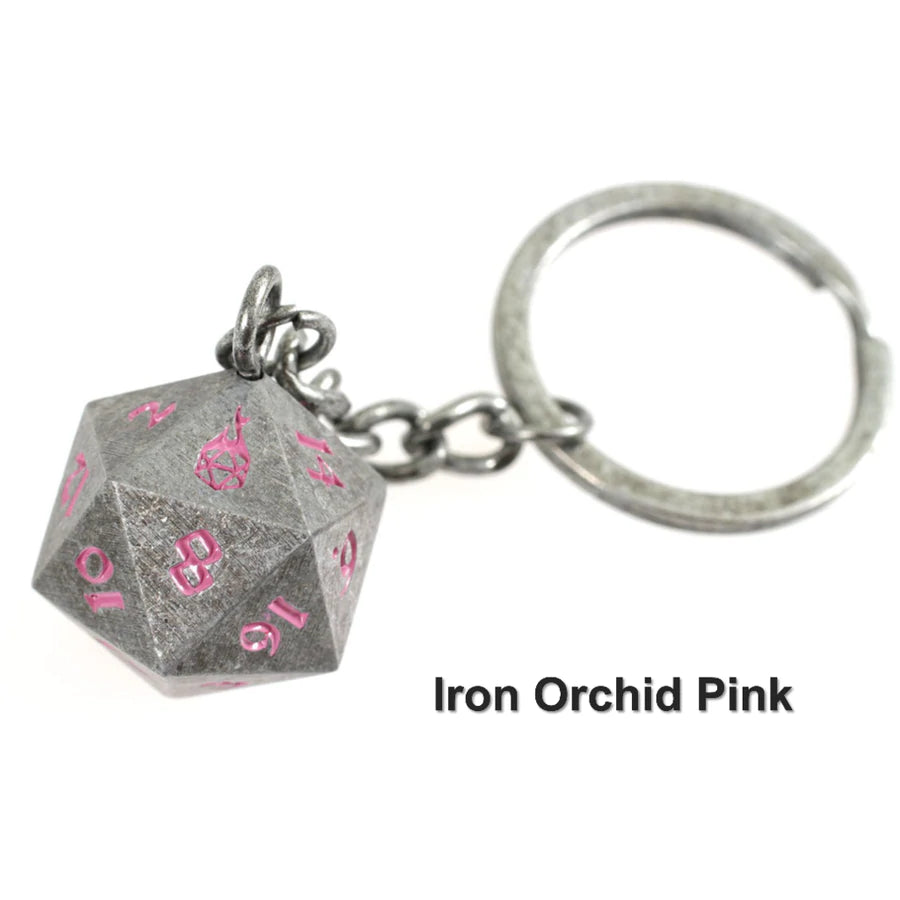 Fob of Fate D20 Keychain: Iron Orchid | Game Grid - Logan