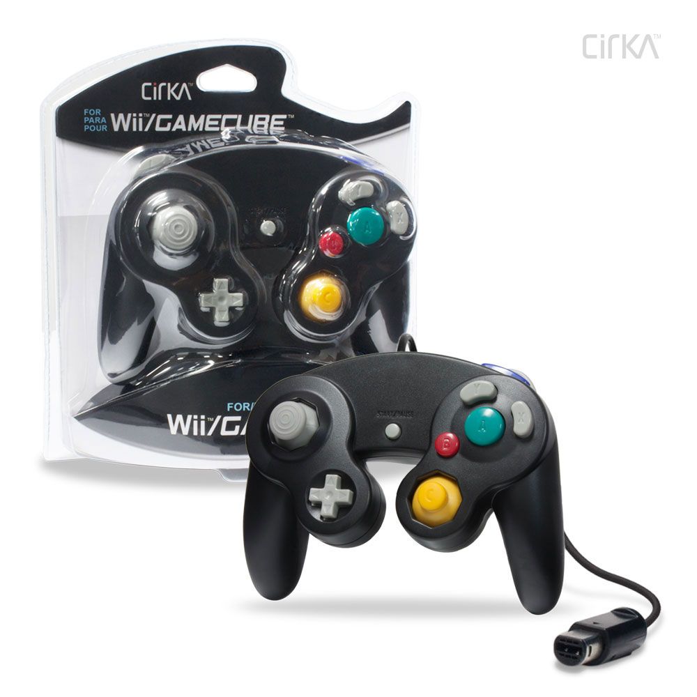 Cirka Wired Wii/GCN Controller - Black | Game Grid - Logan