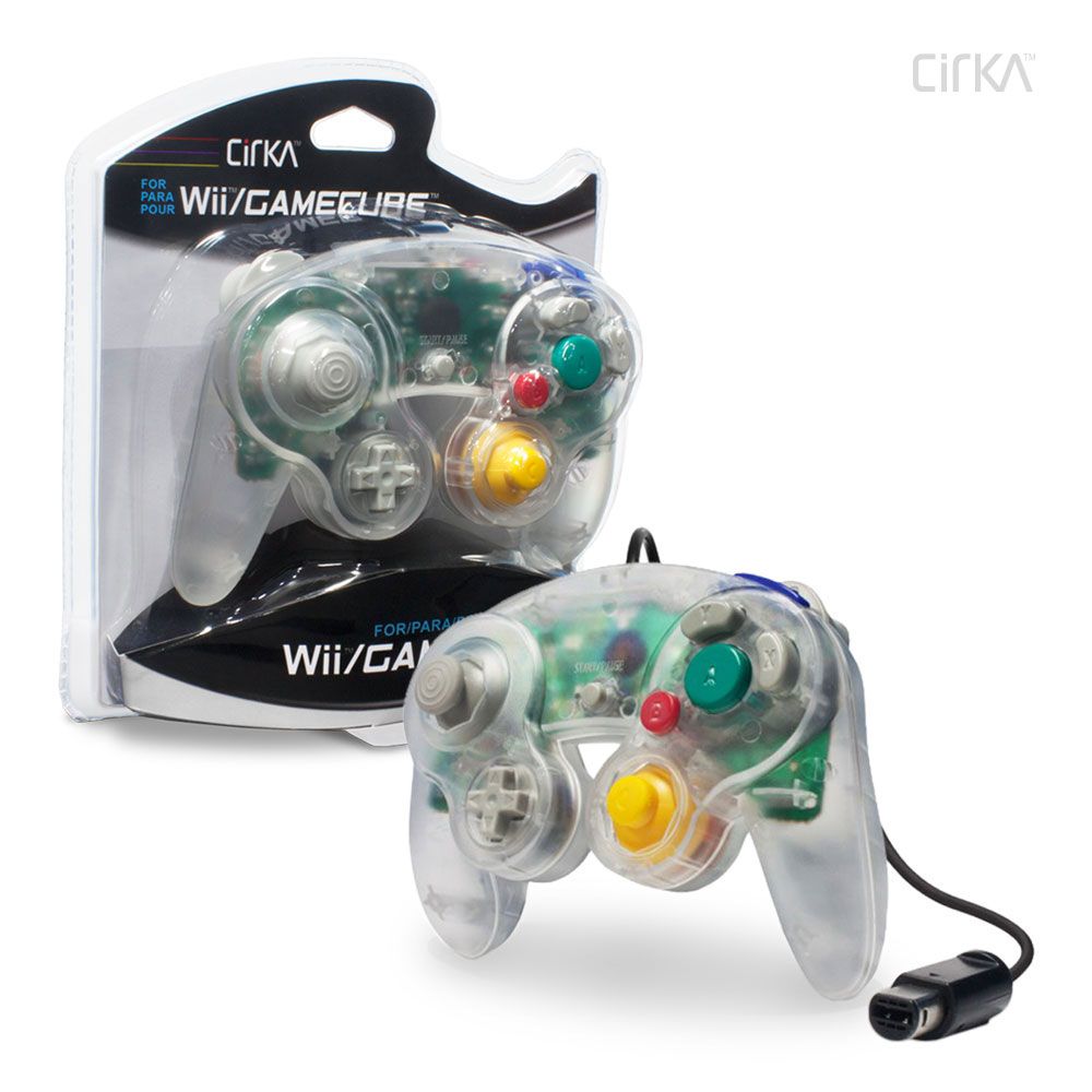 Cirka Wired Wii/GCN Controller - Clear | Game Grid - Logan