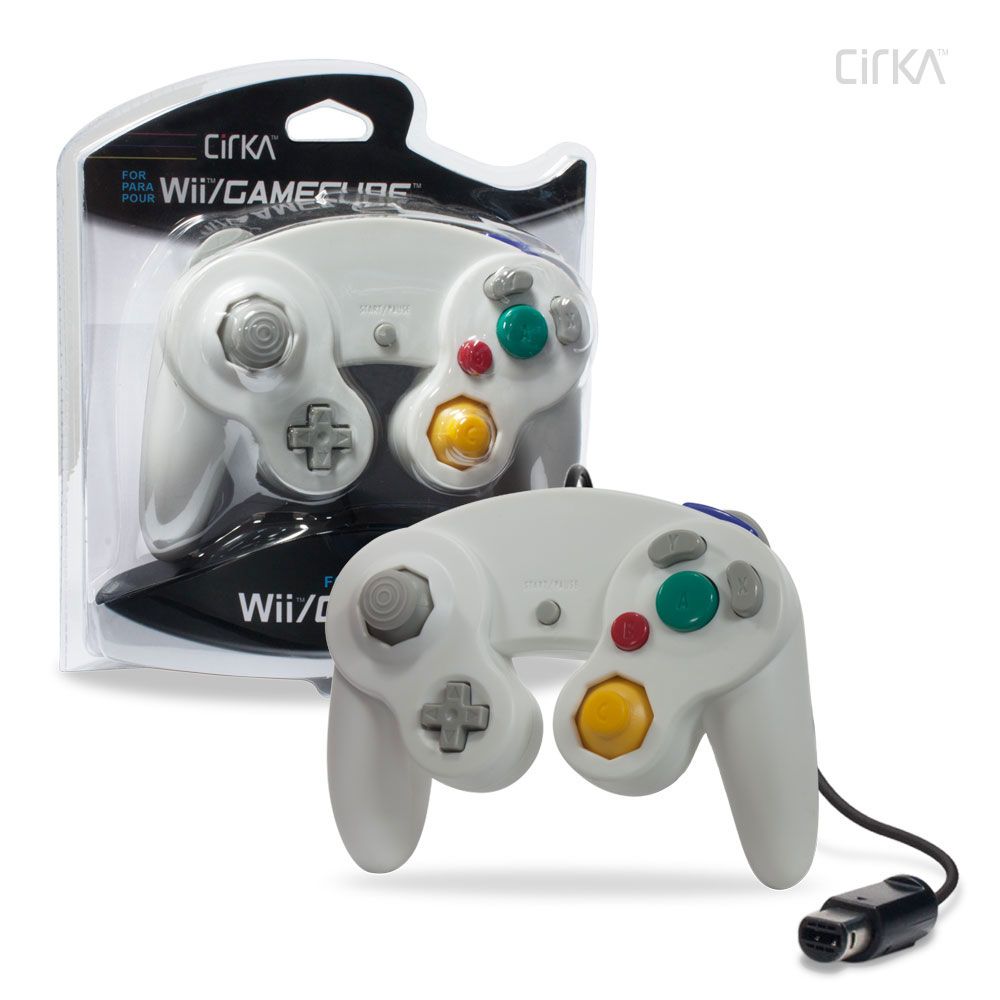 Cirka Wired Wii/GCN Controller - White | Game Grid - Logan