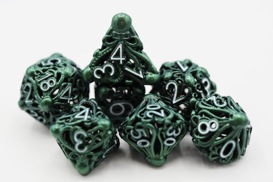 Mind Eater Hollow RPG Dice Set - Green | Game Grid - Logan