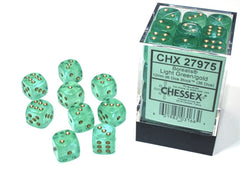 Chessex D6 Brick - Translucent (36 Count) | Game Grid - Logan