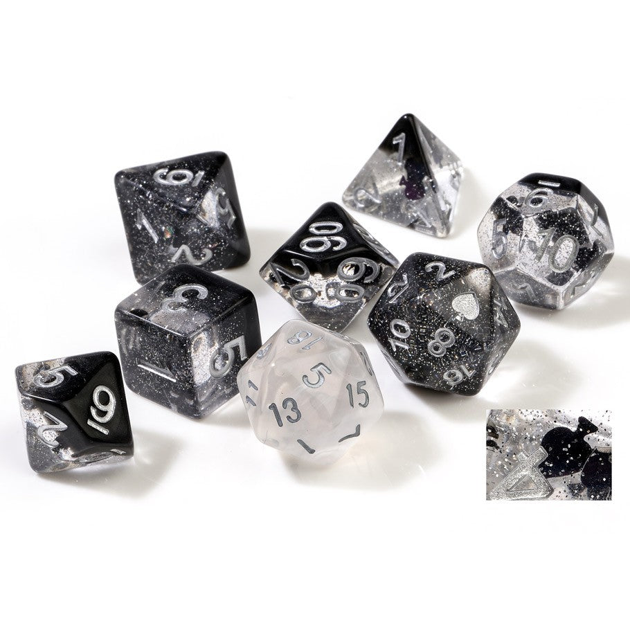 Sirius Dice: Spades Translucent RPG Set | Game Grid - Logan