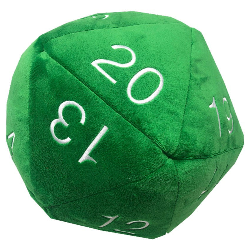 D20 Jumbo Plush: Green | Game Grid - Logan