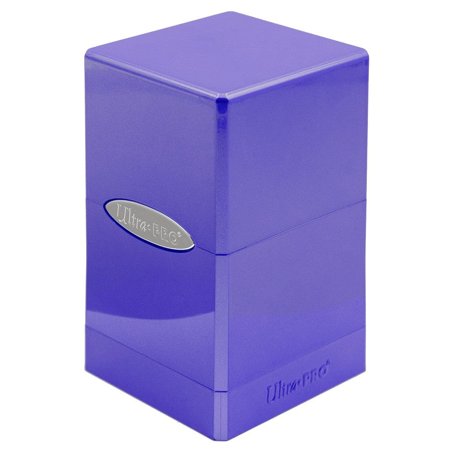 UltraPro Satin Tower Deck Box - Hi-Gloss Amethyst | Game Grid - Logan