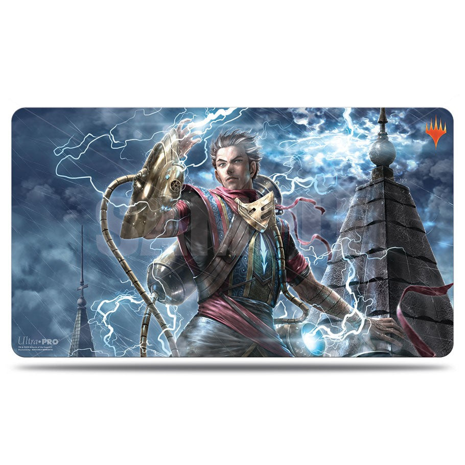 MTG War of the Spark Playmat - Alternate Art Ral Zarek | Game Grid - Logan