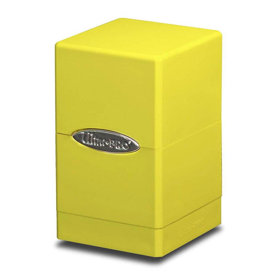 UltraPro Satin Tower Deck Box - Bright Yellow | Game Grid - Logan