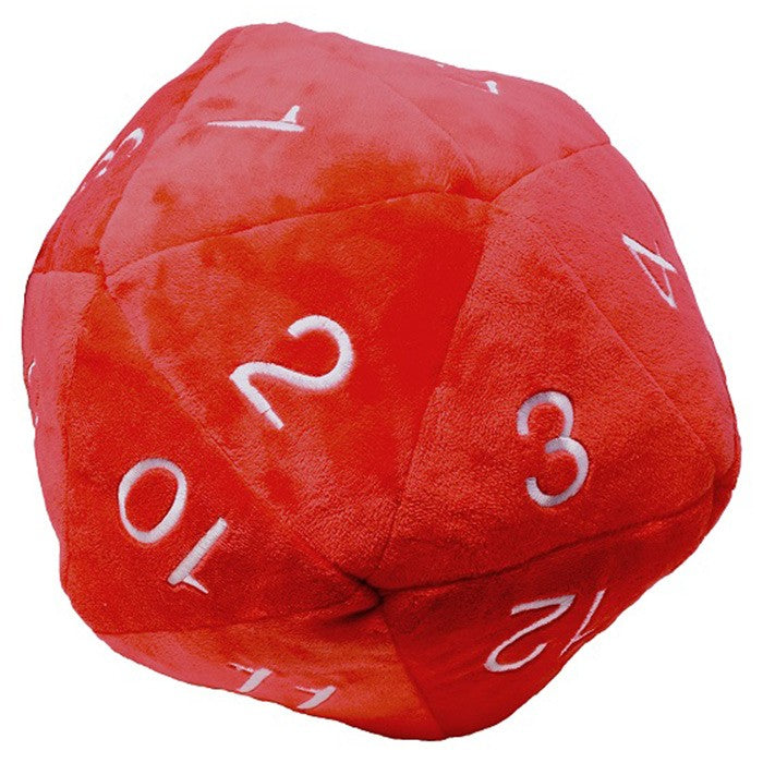 D20 Jumbo Plush: Red | Game Grid - Logan