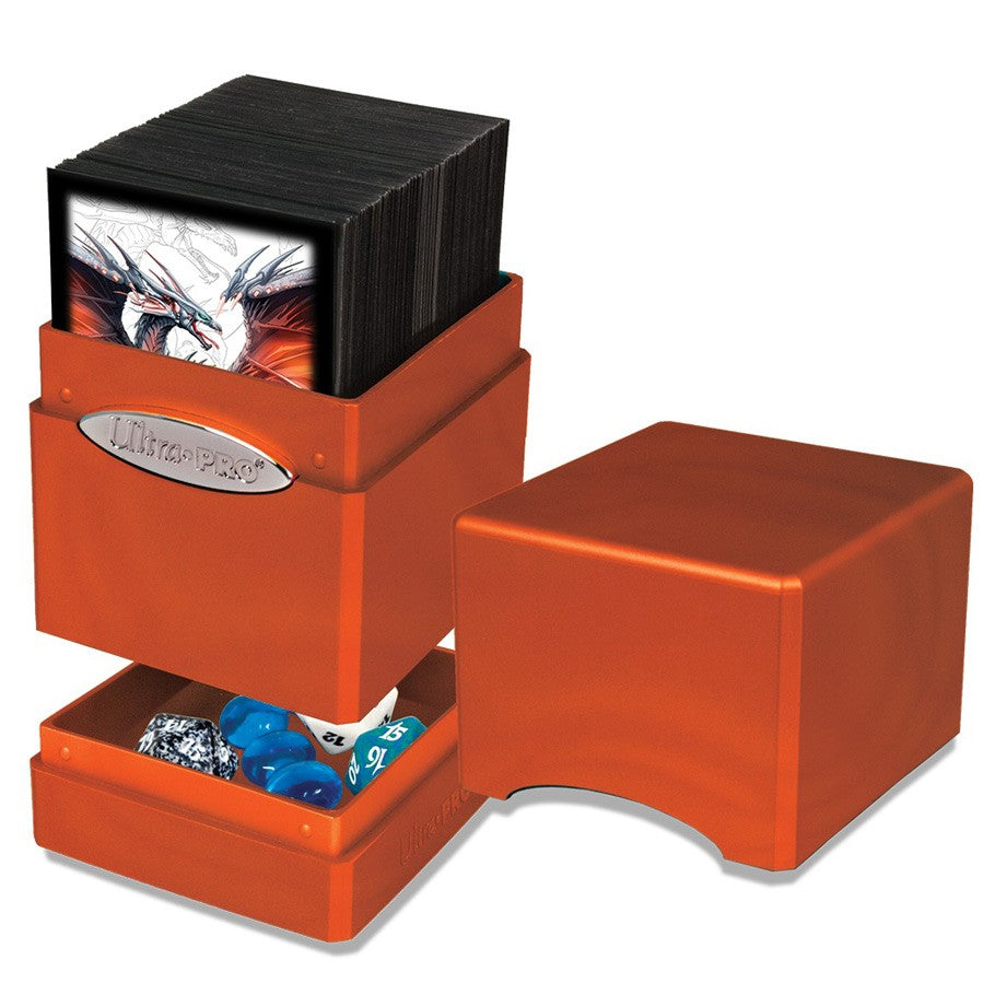 UltraPro Satin Tower Deck Box - Metallic Pumpkin | Game Grid - Logan