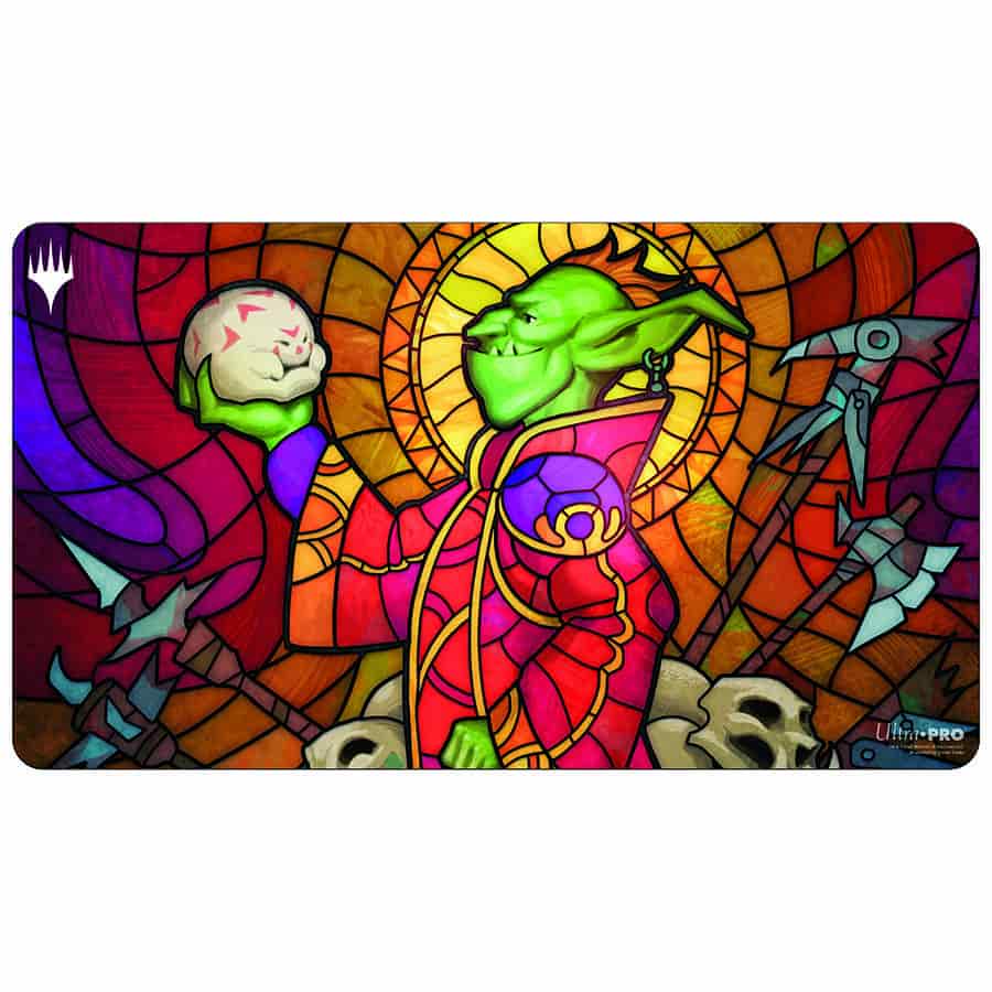 Dominaria United Playmat: Squee Dubious Monarch Stained Glass | Game Grid - Logan