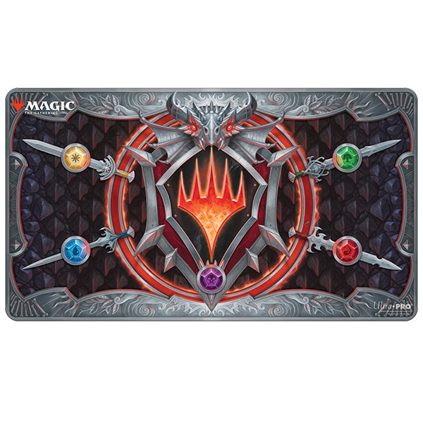 MTG Adventures in the Forgotten Realms Playmat - Stitched Planeswalker Symbol | Game Grid - Logan