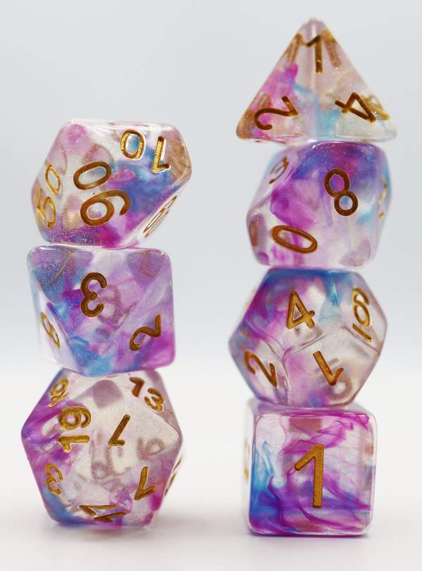 Violet Storm Iridescent RPG Dice Set | Game Grid - Logan